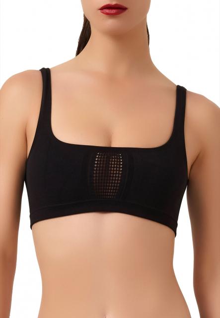 NET & RIBS SWIM SCOOP TOP/4W5235